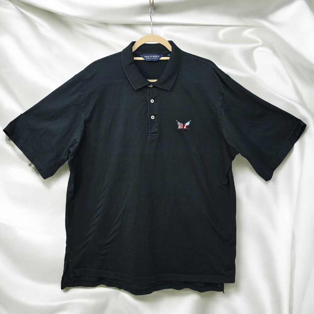 Seccession Golf Club by Polo Golf Ralf Lauren‎ Shirt Men XL Black Pima Cotton